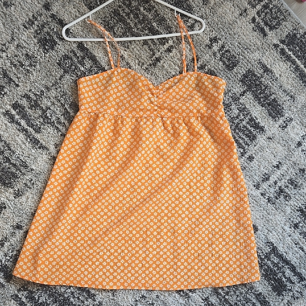 Orange Floral Sundress